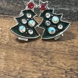 Cute Christmas tree earrings